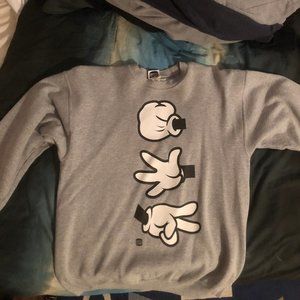 Rock Paper Scissors crewneck sweater